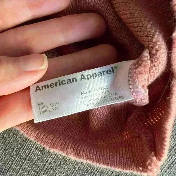 American Apparel Women’s Pink  Knit Bodycon Pencil Barbiecore Office Skirt XS - Picture 7 of 9